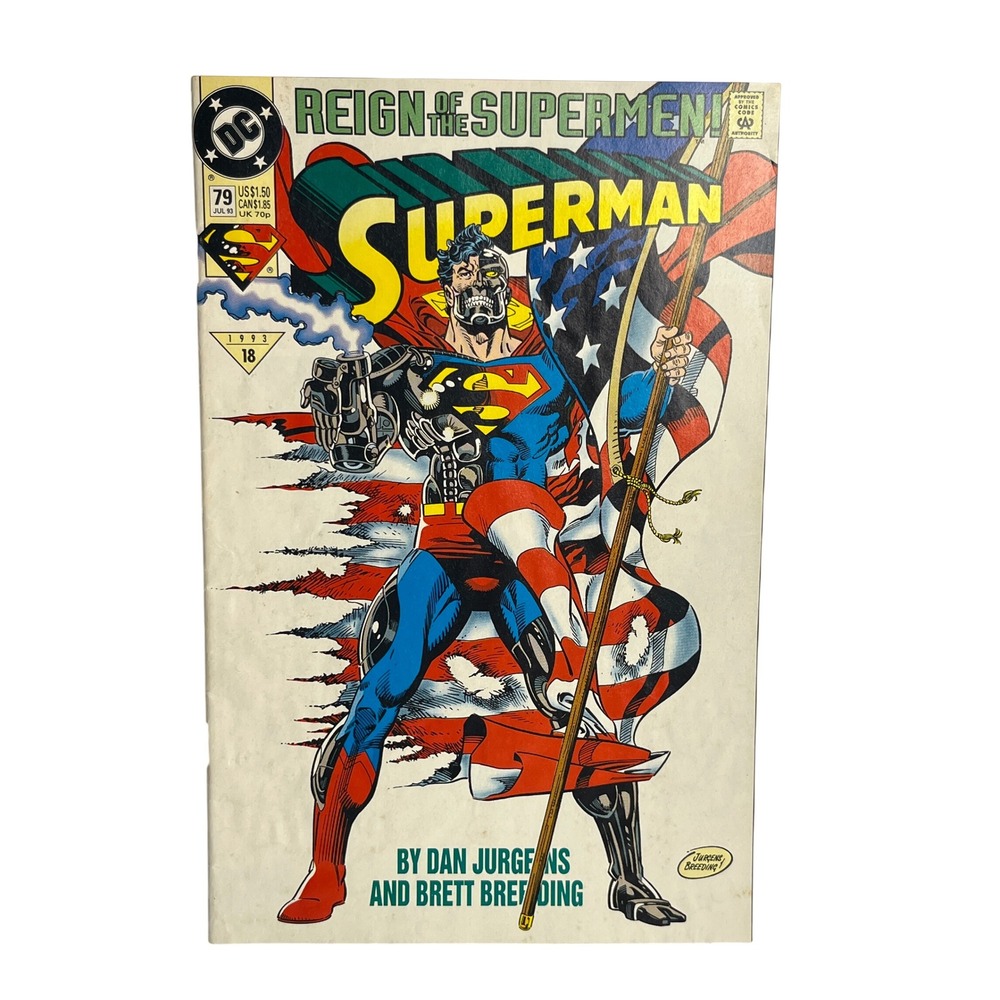 Superman 79 Reign of the Supermen DC 1993 July Comic Book